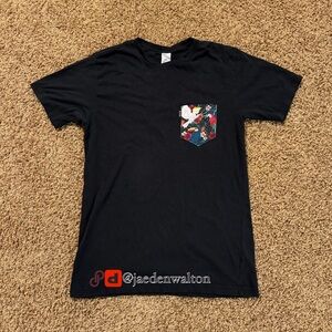 Black T-Shirt with Fun Pocket